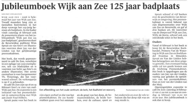 125 jaar Badplaats Wijk aan Zee
18 en 19 Febr Expositie in Cafe de Zon
Keywords: waz