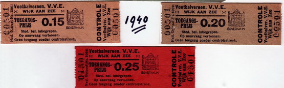 voetbal wijk aan zee
Toegangsbewijs V.V.E. anno 1940
Keywords: waz voetbal wijk aan zee